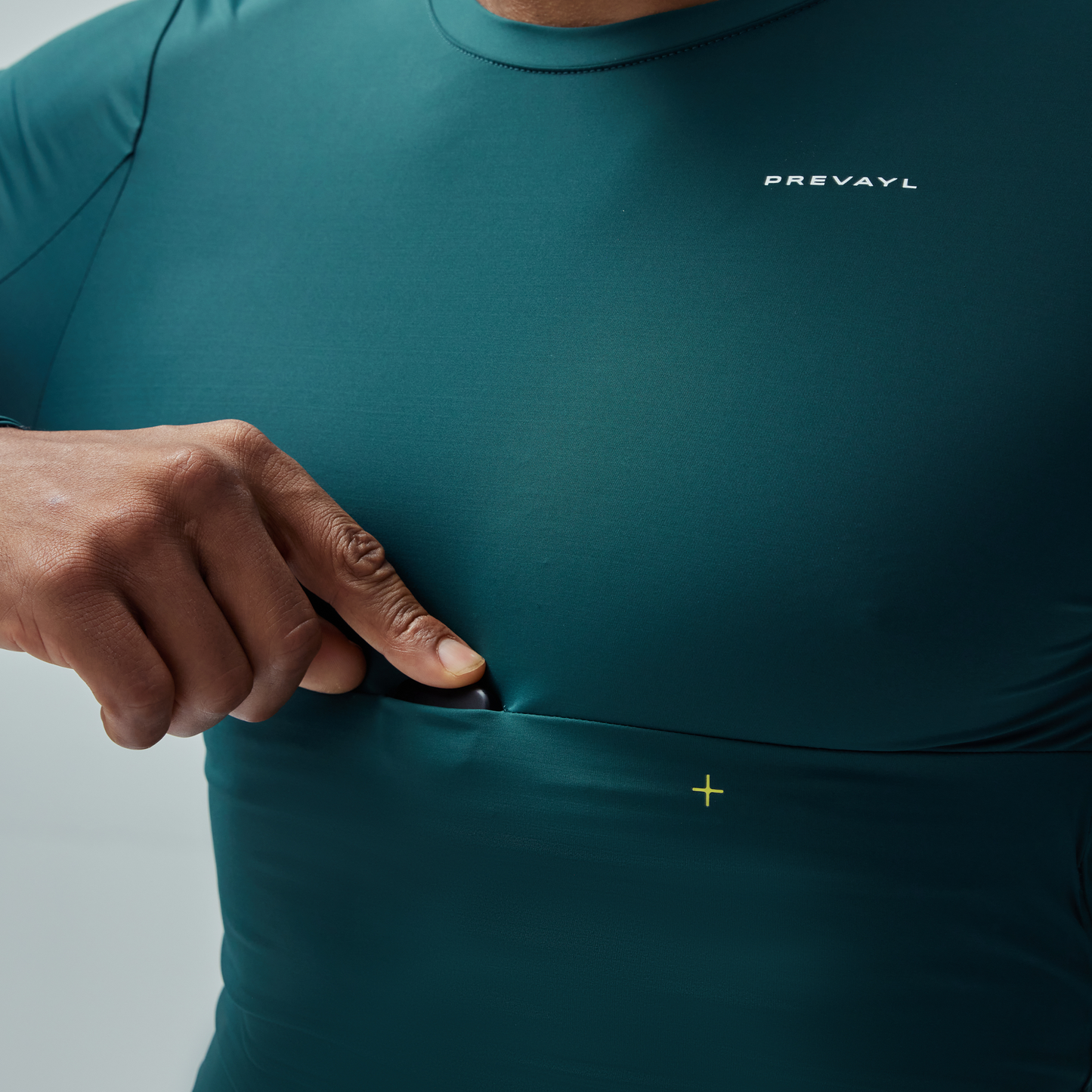 Men's Smart Compressive Fit Long Sleeve T-Shirt - Pine Green