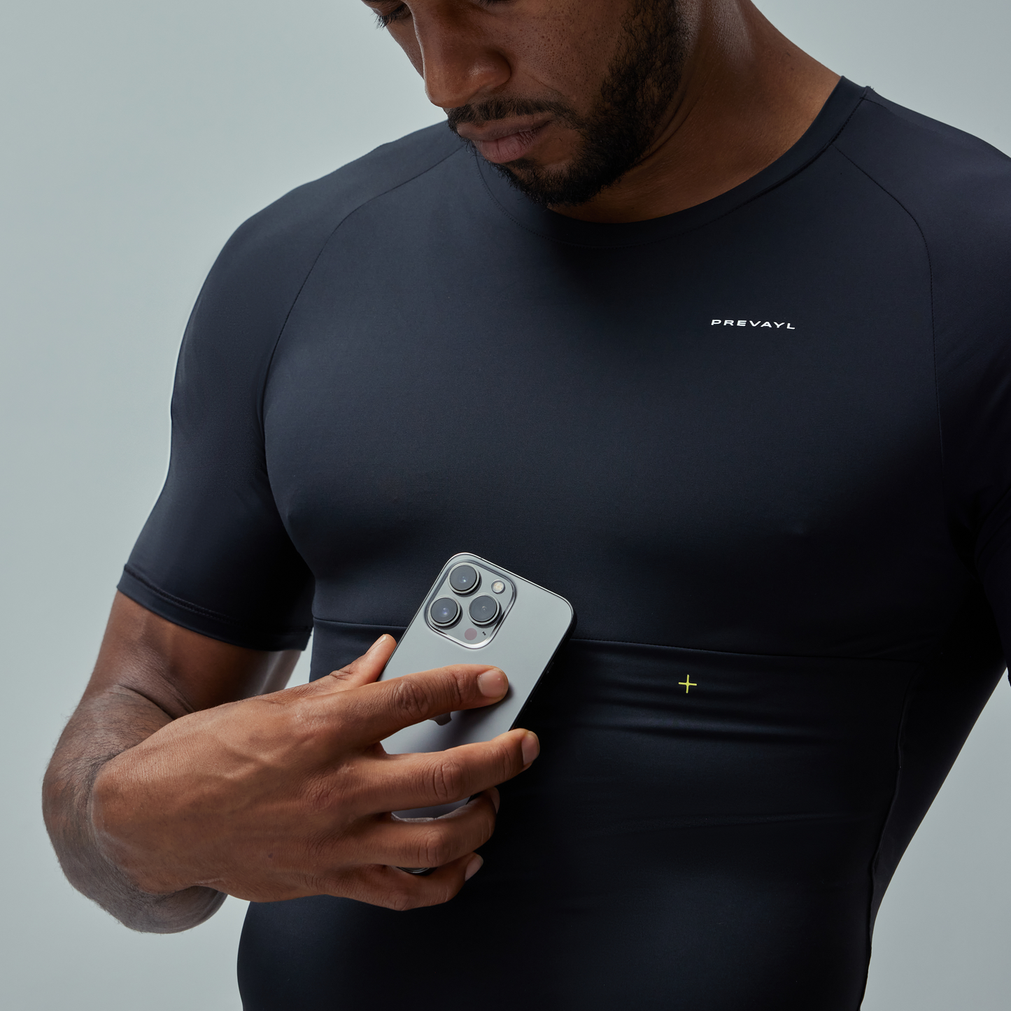 Smart Training Pack: Sensor + App + Black Smart T-Shirt - Compressive Fit