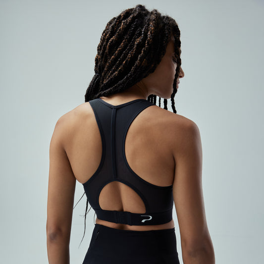 Smart Training Pack: Sensor + App + Black Adjustable Smart Bra - Medium Impact