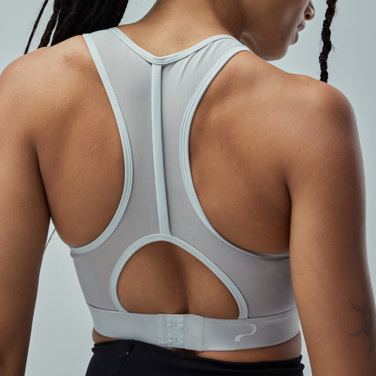Smart Training Pack: Sensor + App + Lunar Grey Adjustable Smart Bra - Medium Impact