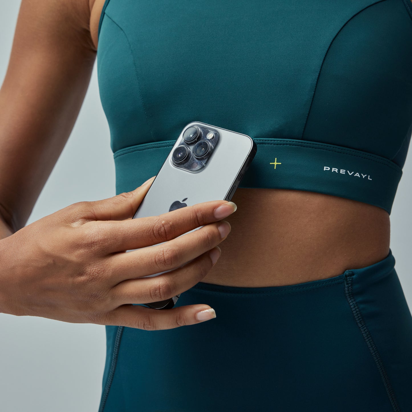 Smart Training Pack: Sensor + App + Pine Green Adjustable Smart Bra - Medium Impact