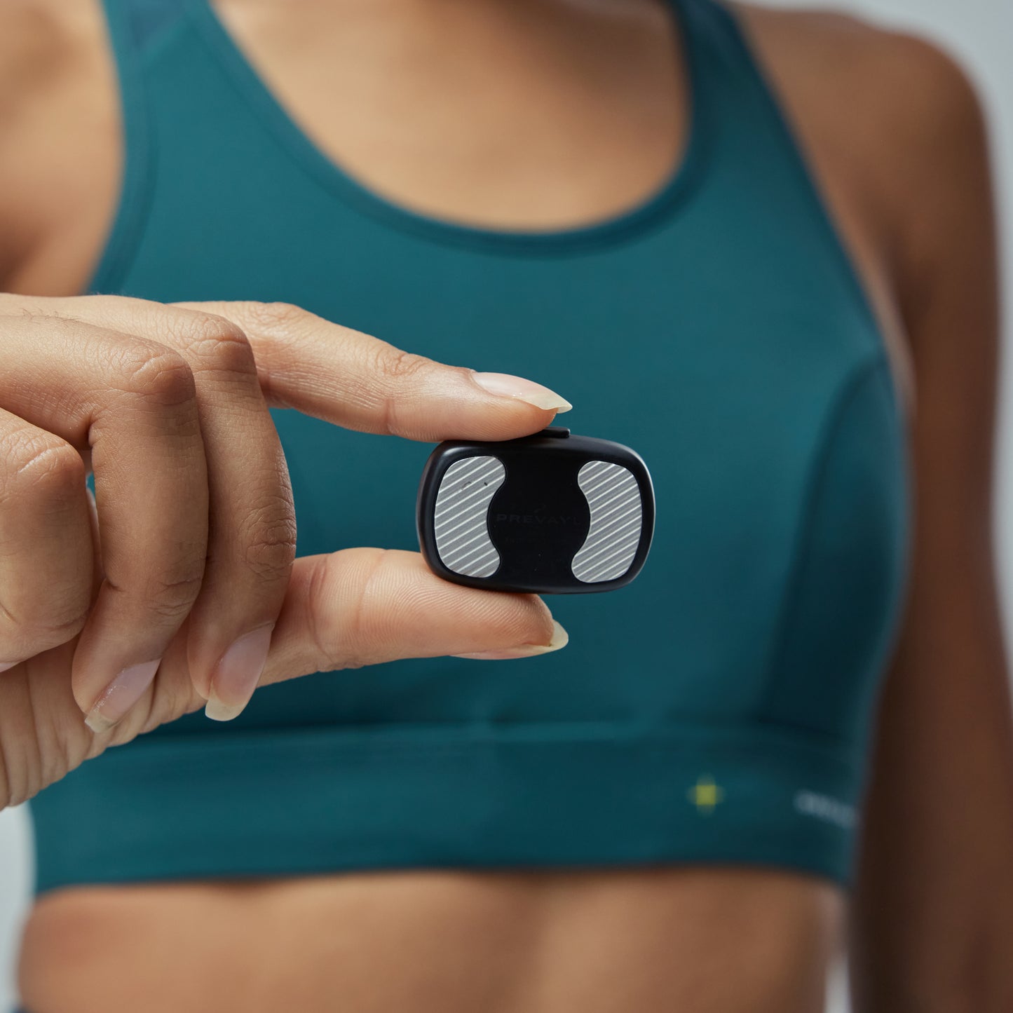 Smart Training Pack: Sensor + App + Pine Green Adjustable Smart Bra - Medium Impact
